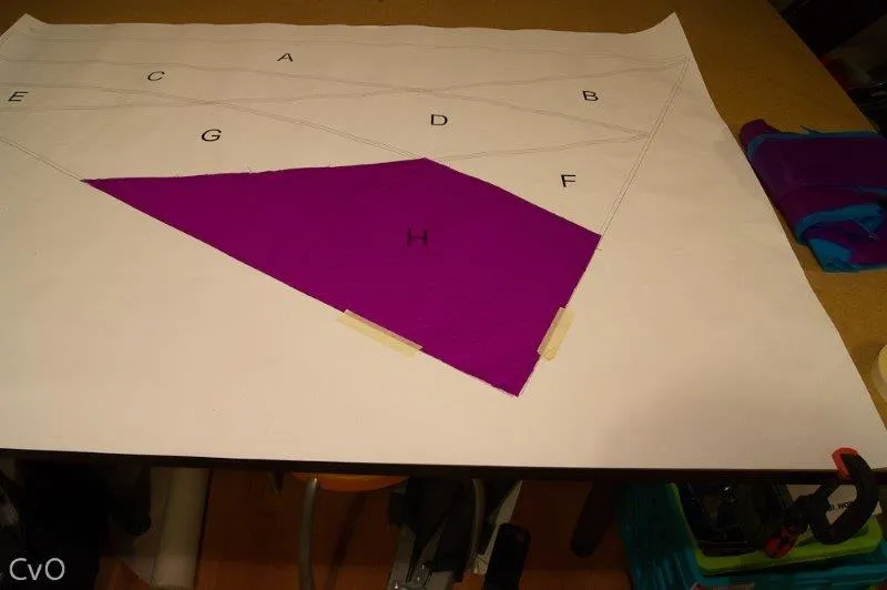 Première pièce posée sur le plan