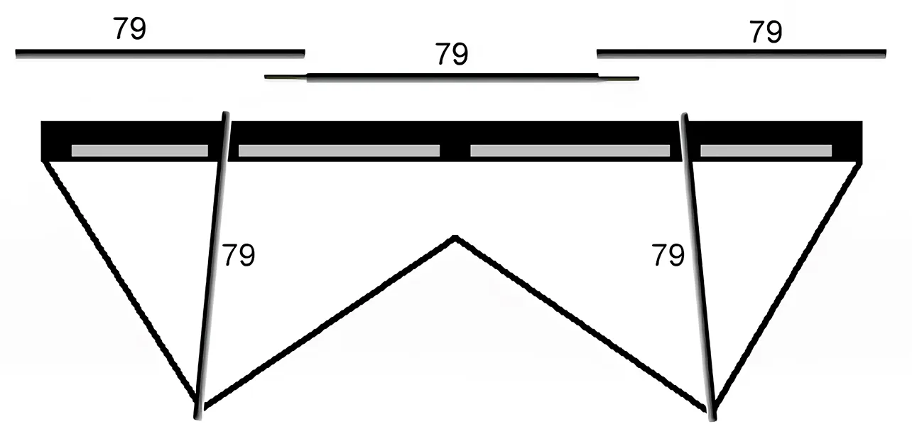 5 barres Ø 8 mm × 79 cm pour le révo 1.5