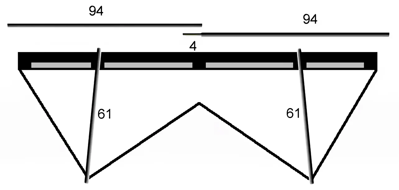 2 barres Ø 6 mm × 94 cm et 2 barres Ø 6 mm × 61 cm pour le révo 2
