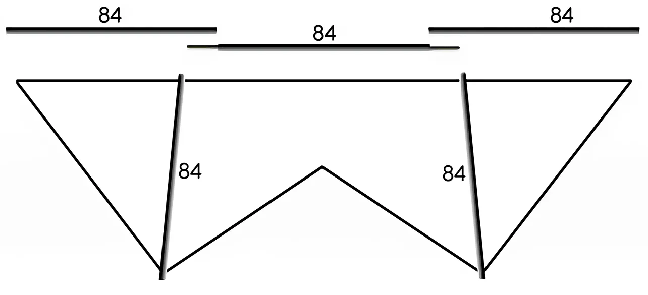 5 barres Ø 4 mm × 84 cm pour le révo indoor
